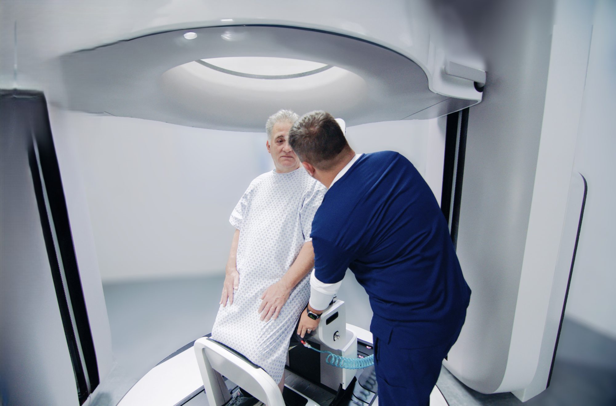 Anatomical changes in the male pelvis between the supine and upright positions-A feasibility study for prostate treatments in the upright position